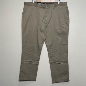 Haggar Action Khaki Pants 42x29 NWT Straight Fit Comfort Stretch Flex Waist